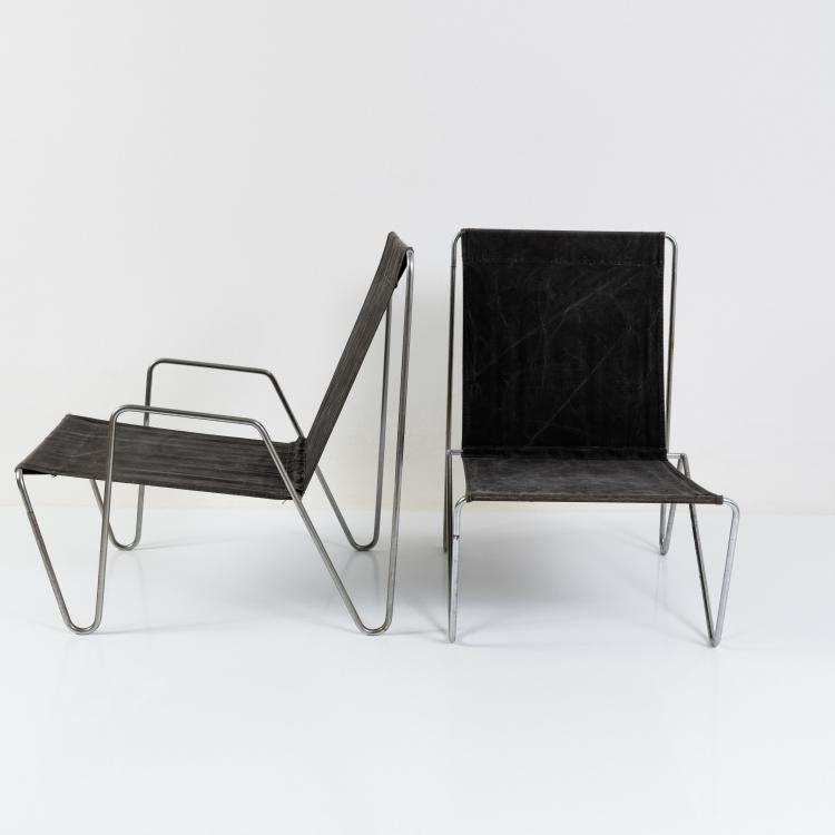Hauptbild zu Objekt, Two armchairs 'Bachelor Chair', 1953 (design), Verner Panton, Fritz Hansen, Aller&oslash;d, 182B 654