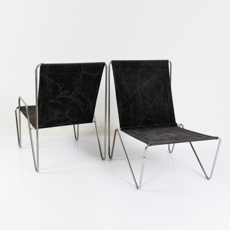 Bild 1 zu Objekt, Two armchairs 'Bachelor Chair', 1953 (design), Verner Panton, Fritz Hansen, Aller&oslash;d, 182B 654