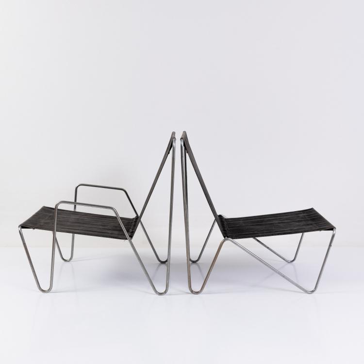 Bild 2 zu Objekt, Two armchairs 'Bachelor Chair', 1953 (design), Verner Panton, Fritz Hansen, Aller&oslash;d, 182B 654