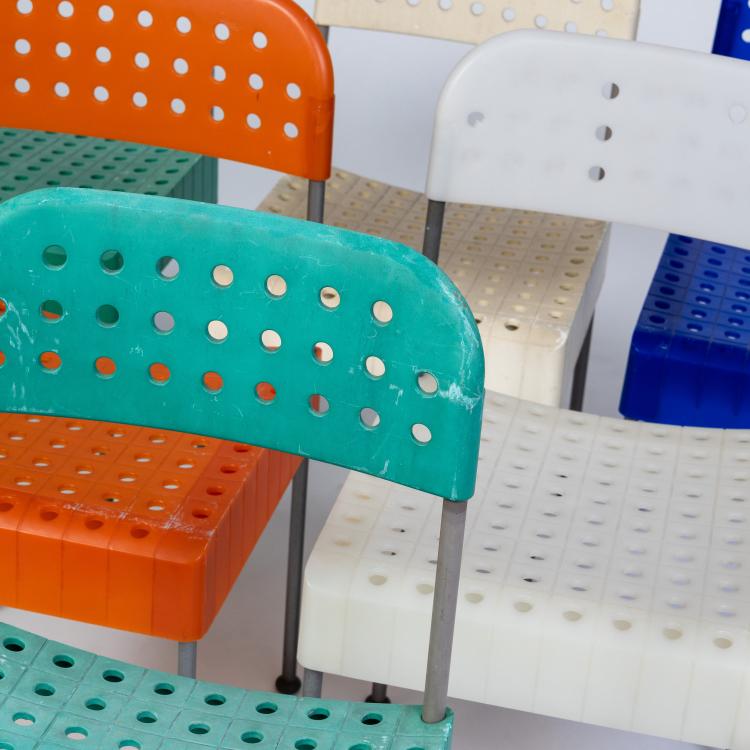 Bild 1 zu Objekt, Six chairs 'Box', 1971 (design), Enzo Mari, Anonima Castelli, Bologna, 182B 649