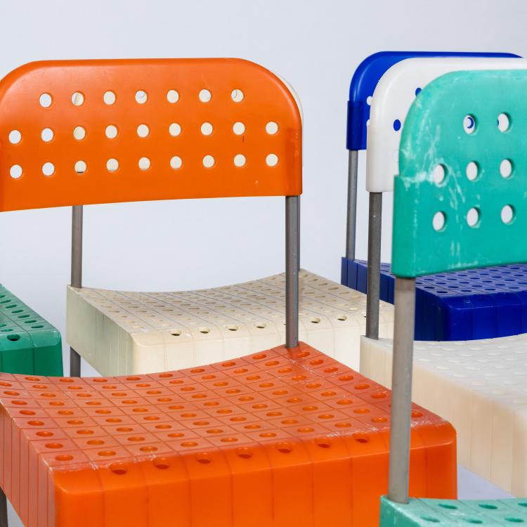Bild 2 zu Objekt, Six chairs 'Box', 1971 (design), Enzo Mari, Anonima Castelli, Bologna, 182B 649