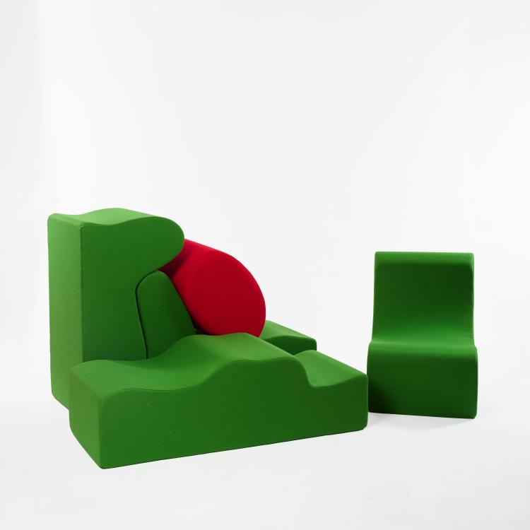 Hauptbild zu Objekt, Living area/seating object 'Malitte', 1965 (design), Roberto Sebasti&aacute;n Matta, Gavina, Mailand / Milan, 182B 652