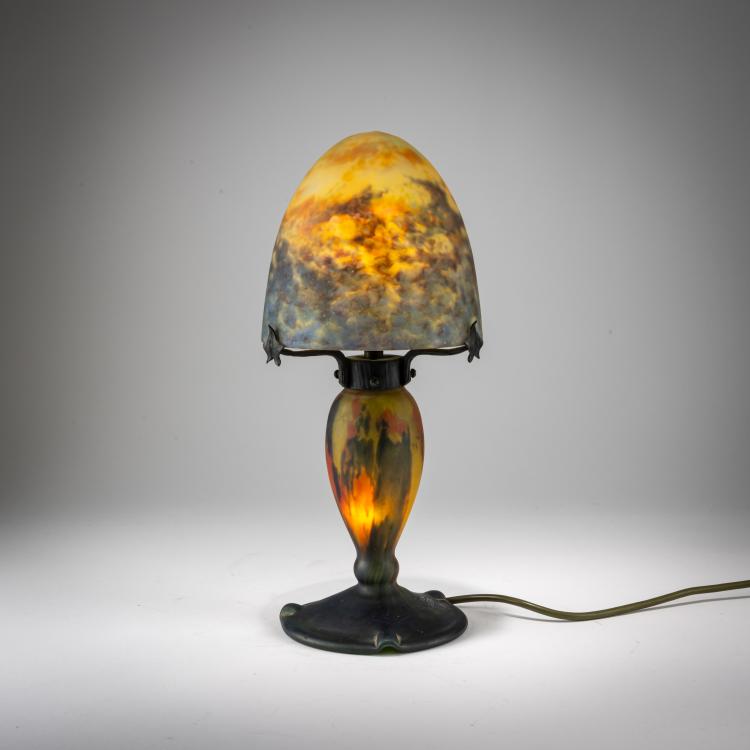 Hauptbild zu Objekt, Tischleuchte 'Jades', um 1925, Muller Fr&egrave;res, Lun&eacute;ville, 182A 163
