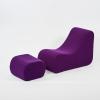 Liege und Hocker / Beistelltisch aus der Serie 'Welle', 1969/70 (Entwurf)