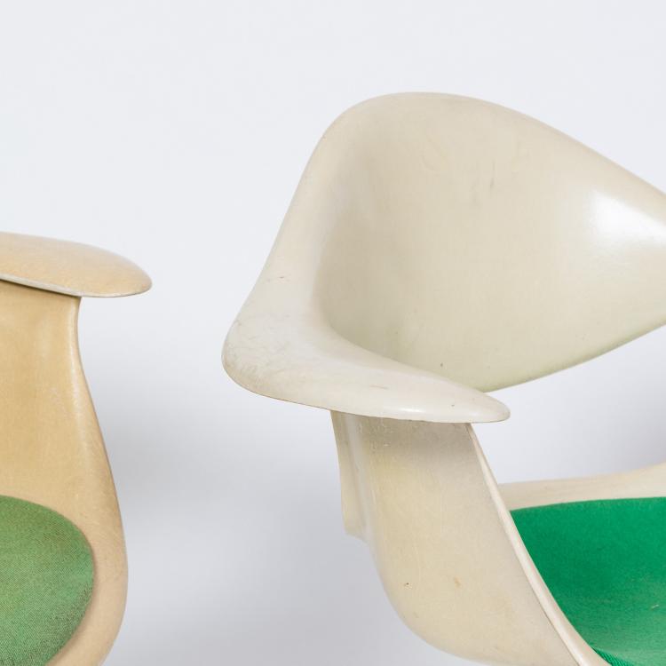 Bild 6 zu Objekt, Three 'DAF' armchairs on 'swaged-leg' frames, 1954 (design), George Nelson, Miller, Herman, Zeeland, MI, 182B 560