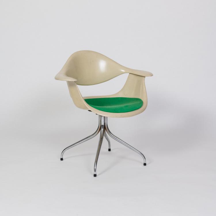Bild 11 zu Objekt, Three 'DAF' armchairs on 'swaged-leg' frames, 1954 (design), George Nelson, Miller, Herman, Zeeland, MI, 182B 560