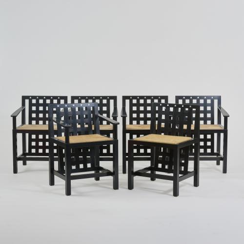 5 armchairs 'Candida Cottage Chair - DS 3', 1 chair 'Candida Cottage Chair', 1918 (design)