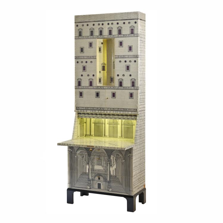 Bild 6 zu Objekt, Sekret&auml;rschrank 'Architettura', 1950er Jahre (Entwurf), Piero Fornasetti, Fornasetti, Mailand / Milan, 181A 339