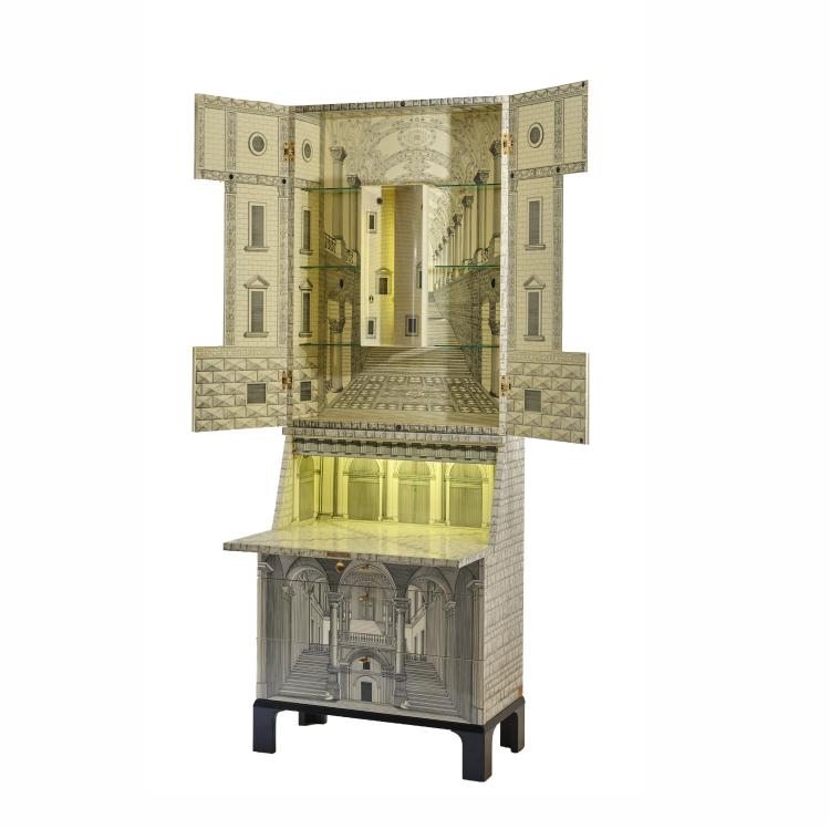Bild 7 zu Objekt, Sekret&auml;rschrank 'Architettura', 1950er Jahre (Entwurf), Piero Fornasetti, Fornasetti, Mailand / Milan, 181A 339