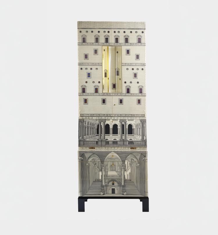 Bild 9 zu Objekt, Sekret&auml;rschrank 'Architettura', 1950er Jahre (Entwurf), Piero Fornasetti, Fornasetti, Mailand / Milan, 181A 339