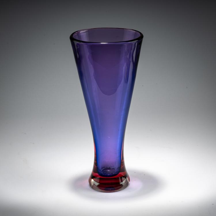 Bild 1 zu Objekt, Vase 'Sommerso blu rubino', 1954, Flavio Poli, Seguso s.r.l., Murano, 181B 646