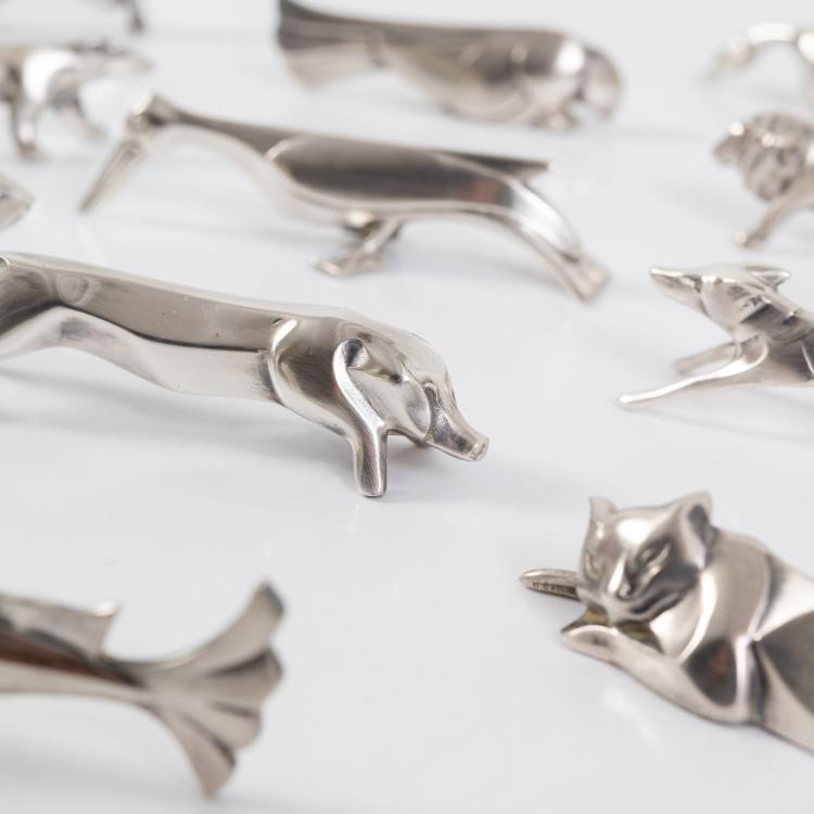 Bild 3 zu Objekt, Twelve knife rests in a case, c. 1925, Christofle, Paris, 182A 439