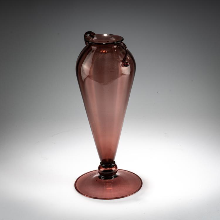 Bild 2 zu Objekt, Tall vase with handles 'Costolato', c.  1930, Toso, Fratelli, Murano, 181B 561