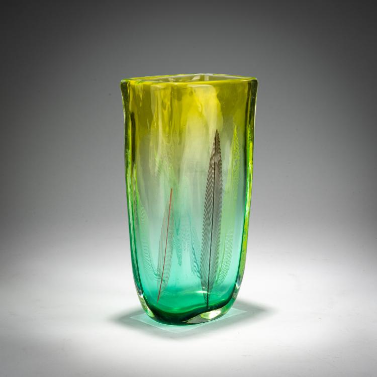 Bild 1 zu Objekt, 'A piume' vase, 1955, Archimede Seguso, Seguso, Archimede, Murano, 181B 661