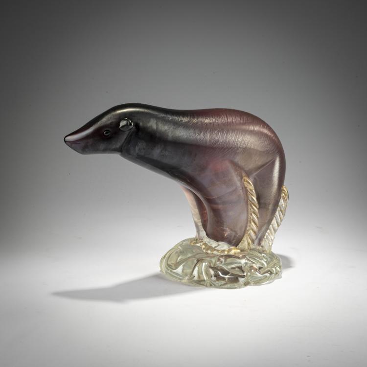 Bild 2 zu Objekt, Bear, circa 1938, Alfredo Barbini, V.A.M.S.A., Murano, 181B 586