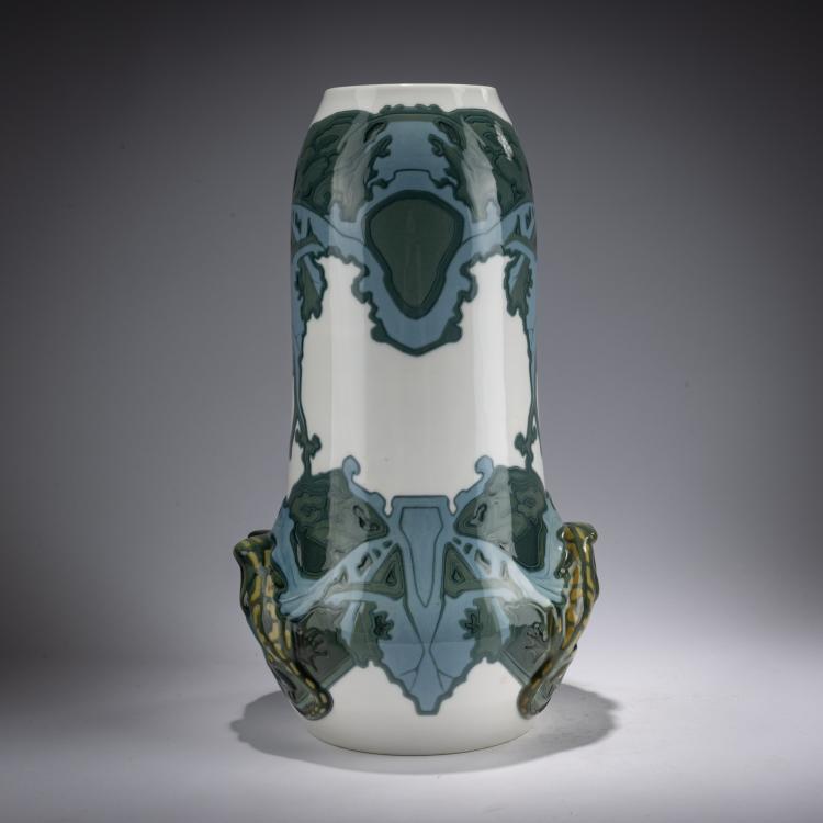 Bild 2 zu Objekt, Hohe Vase mit Salamandern, 1906, Theodor Schmuz-Baudiss, Berlin, KPM, 182A 425