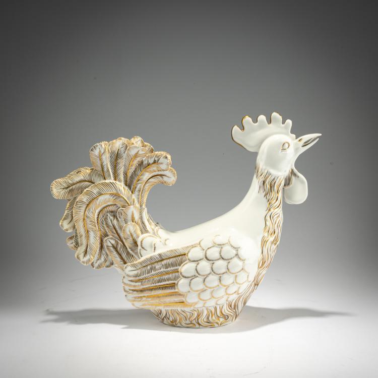 Hauptbild zu Objekt, Hahn, um 1928, Gio Ponti (im Stile von), Richard Ginori; Waldershof AG, vorm. Joh. Haviland., 181A 63