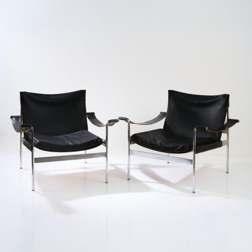Two armchairs 'D 99', 1965