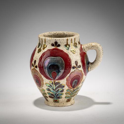 Small jug with stylized floral decoration, 1904