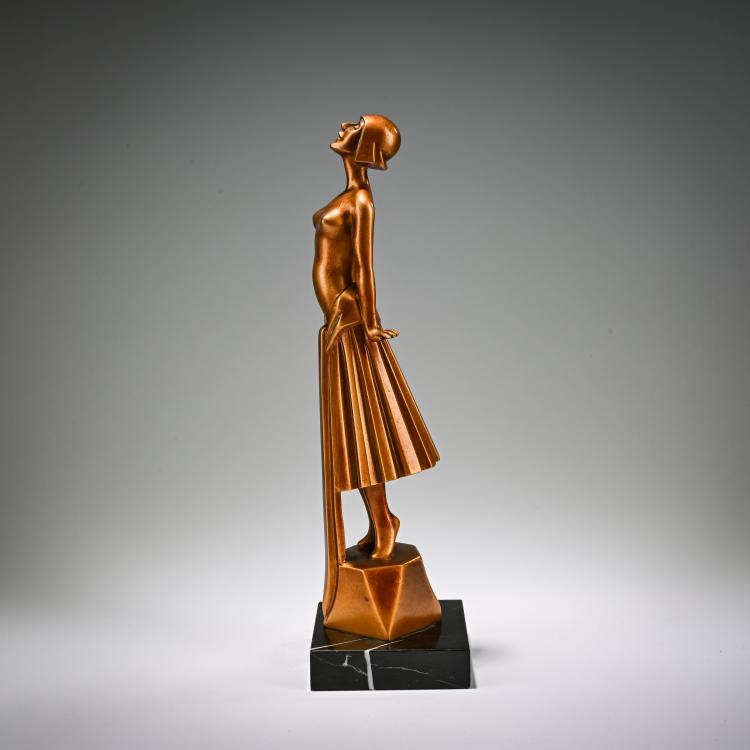 Bild 1 zu Objekt, Bronze figure 'Roman Dancer', 1928, Roland Paris, Kraas, Ernst, Berlin, 182A 280