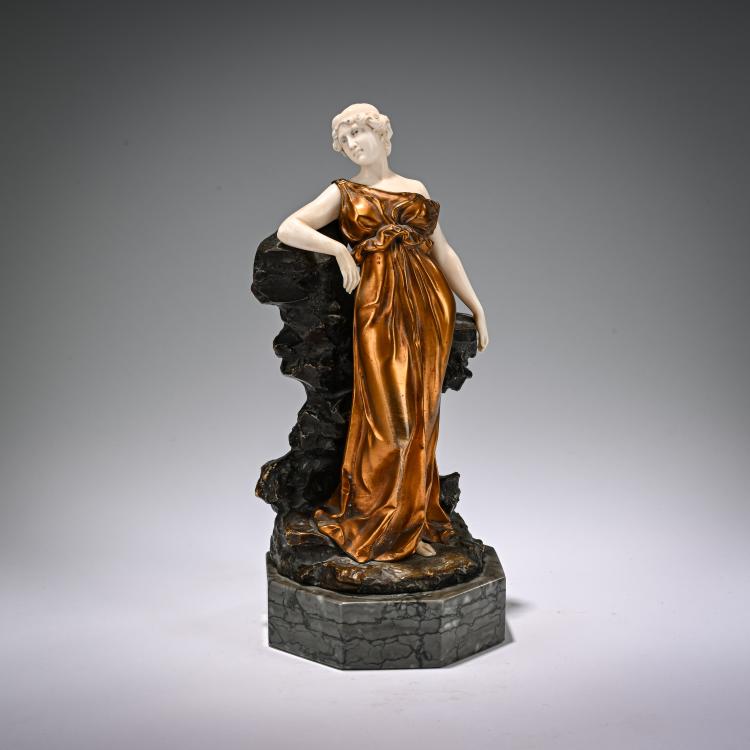 Hauptbild zu Objekt, Chryselephantine figure 'Proserpina', before 1914, Ferdinand Preiss, 182A 286