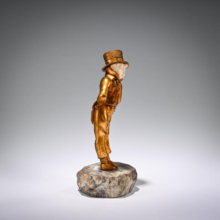 Bild 1 zu Objekt, Chryselephantin-Figur 'Petit Bonhomme', um 1920, Georges Omerth, 182A 277