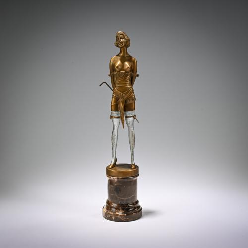 Bronze figure 'La Cravache', c. 1925