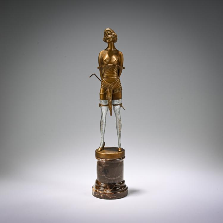 Hauptbild zu Objekt, Bronze figure 'La Cravache', c. 1925, Bruno Zach, 182A 294