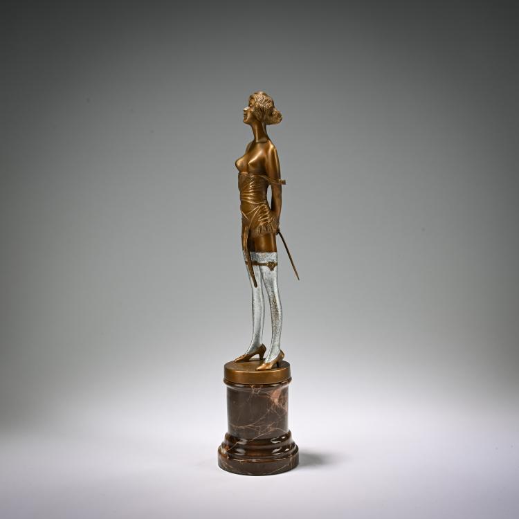 Bild 1 zu Objekt, Bronze figure 'La Cravache', c. 1925, Bruno Zach, 182A 294