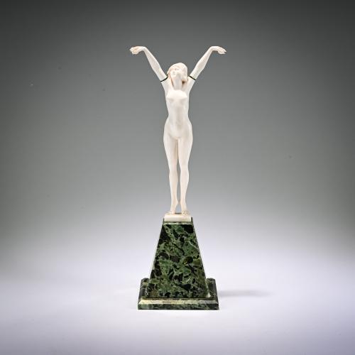 Elfenbeinfigur 'Danseuse Andalouse', um 1920