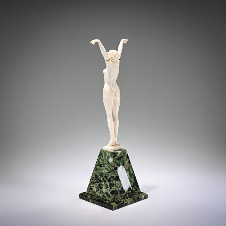 Bild 1 zu Objekt, Elfenbeinfigur 'Danseuse Andalouse', um 1920, Claire Jeanne Roberte Colinet, 182A 258