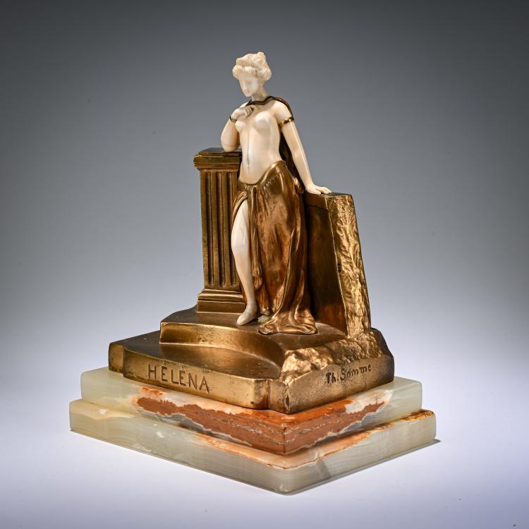 Bild 1 zu Objekt, Chryselephantin-Figur 'Helena', vor 1914, Th&eacute;ophile Fran&ccedil;ois Somme, 182A 289