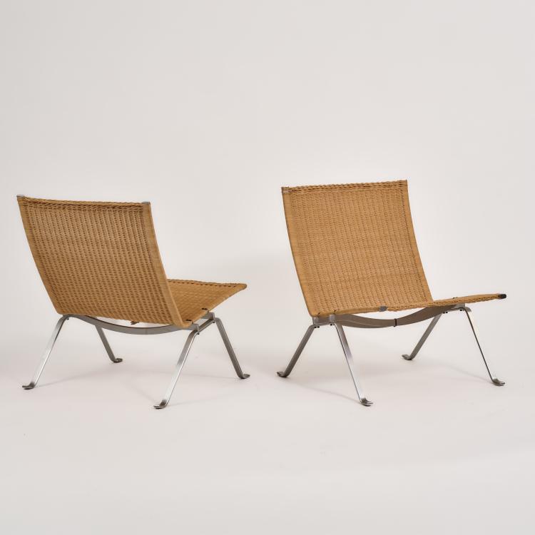 Bild 2 zu Objekt, Two armchairs 'PK 22', 1955 (design), Poul Kjaerholm, Fritz Hansen, Aller&oslash;d, 182B 543