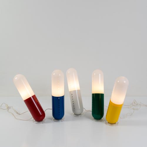 Five floor lamps 'Pillola', 1968 (design)