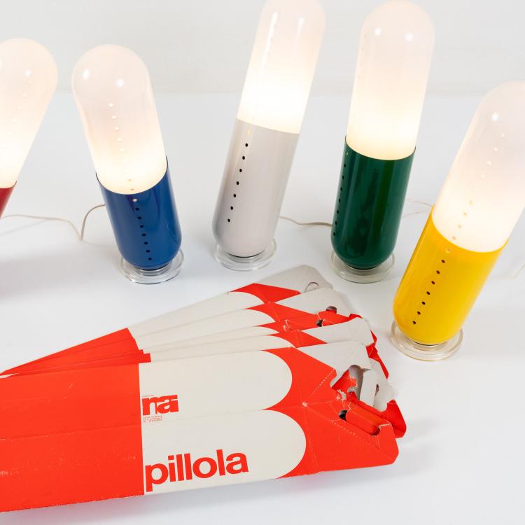 Bild 4 zu Objekt, Five floor lamps 'Pillola', 1968 (design), Cesare Casati, Nai Ponteur, Bergamo, 182B 593