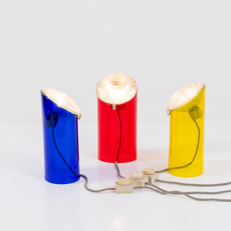 Hauptbild zu Objekt, Drei Tischleuchten 'Parodia', 1983 (Entwurf), Achille Castiglioni,Piero Castiglioni, Fontana Arte, Mailand / Milan, 182B 603