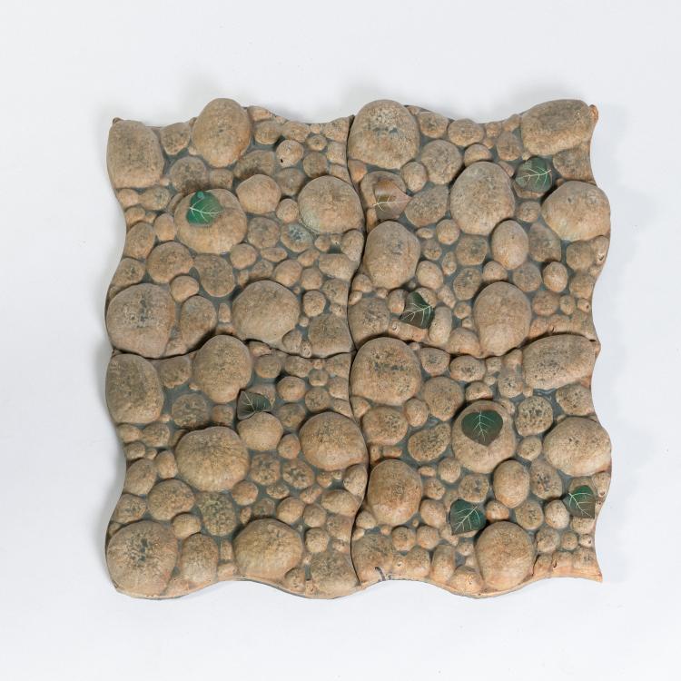 Hauptbild zu Objekt, Four-part floor tile 'Pave Piuma', 1967 (design), Piero Gilardi, Gufram, Balangero, 182B 632