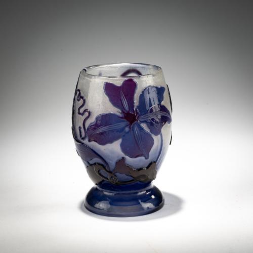 Footed vase 'Clématites', 1900