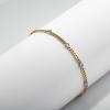 Curb chain with diamonds in a heart setting