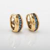 Pair of 'Odin' stud earrings with sapphires, 1980s