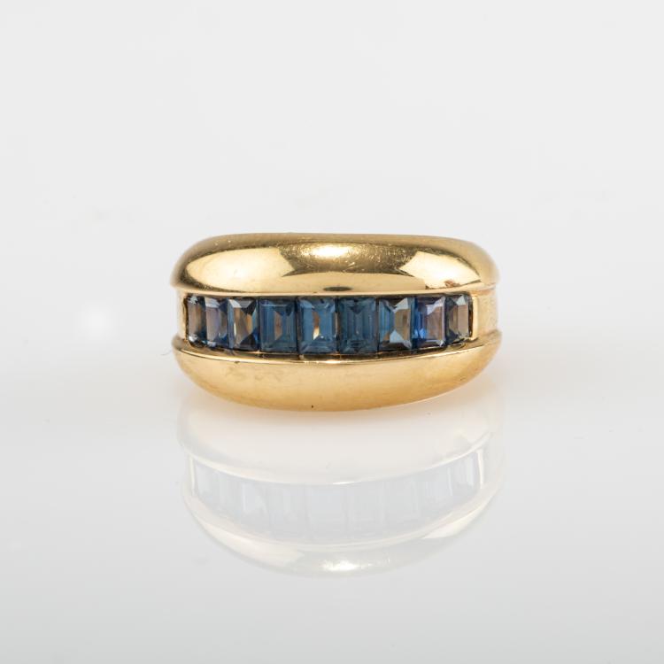 Hauptbild zu Objekt, 'Odin' ring with sapphires, 1980s, Cartier, Paris, 182D 1113