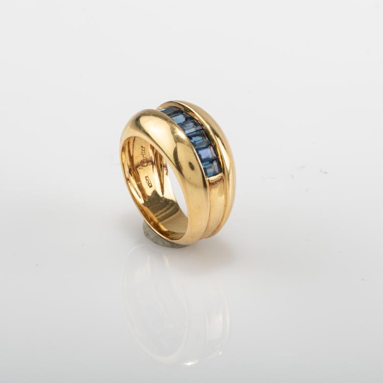 Bild 1 zu Objekt, 'Odin' ring with sapphires, 1980s, Cartier, Paris, 182D 1113