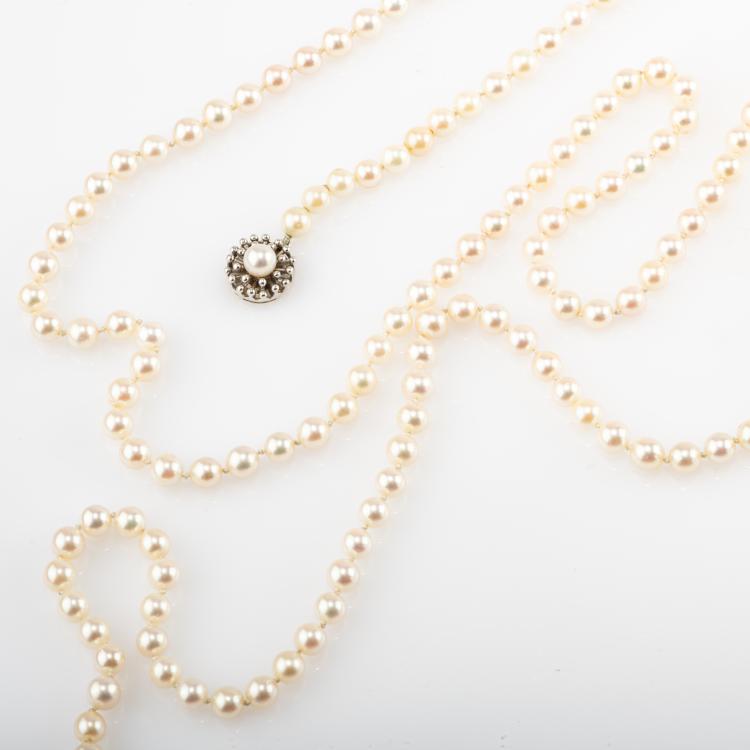 Bild 1 zu Objekt, Long sautoire pearl necklace, 182D 1098