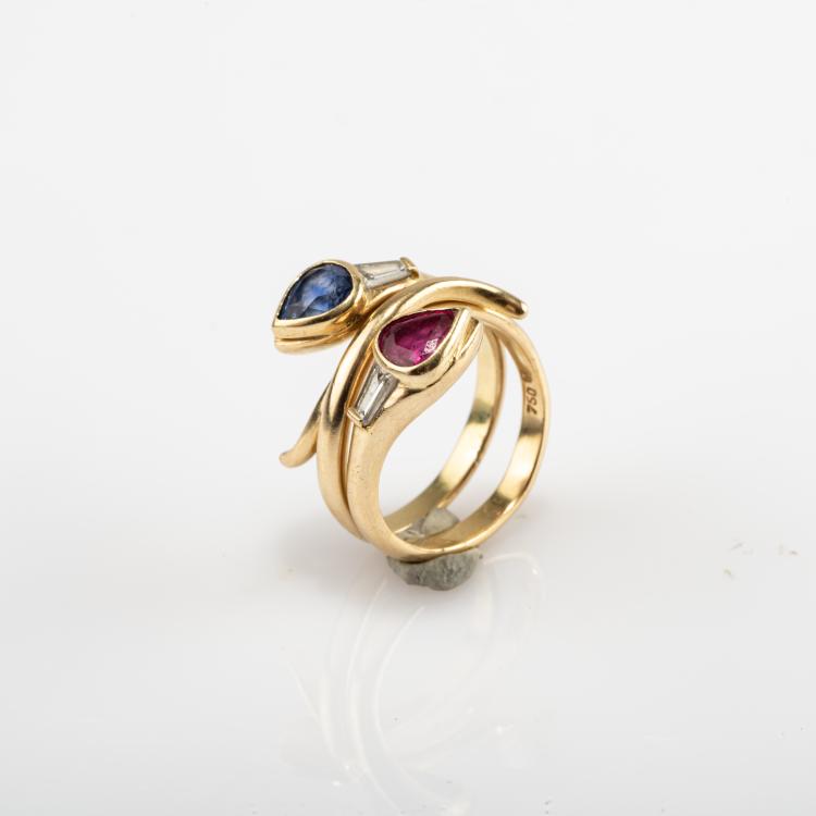 Bild 1 zu Objekt, Two snake rings, 1986, Damm, Jutta, M&uuml;nchen / Munich, 182D 1115