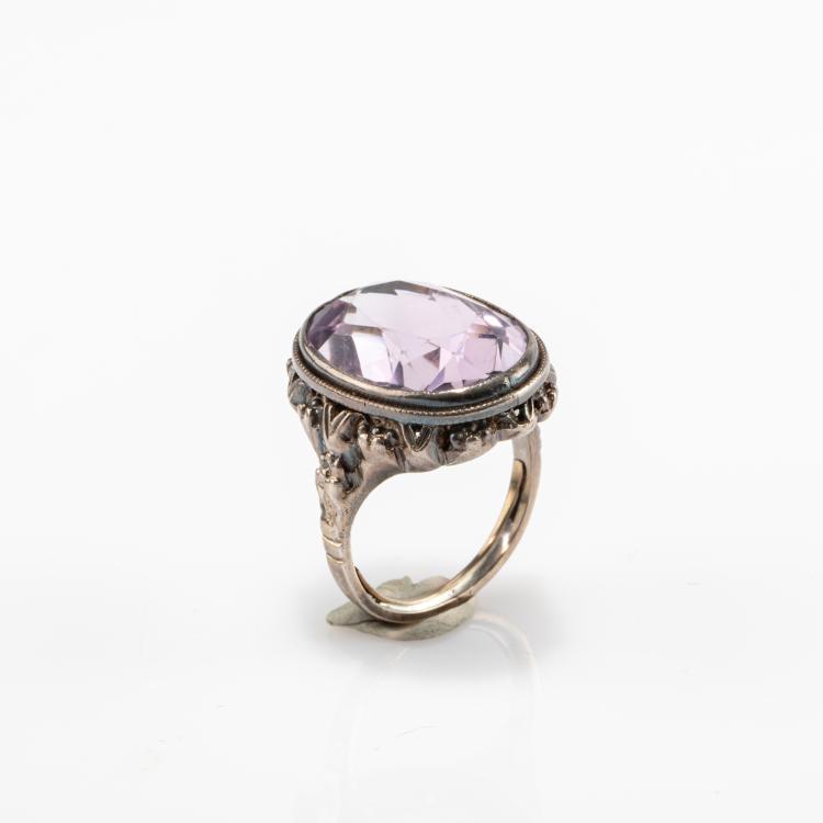 Bild 1 zu Objekt, Art Deco ring with amethyst, 182D 1085