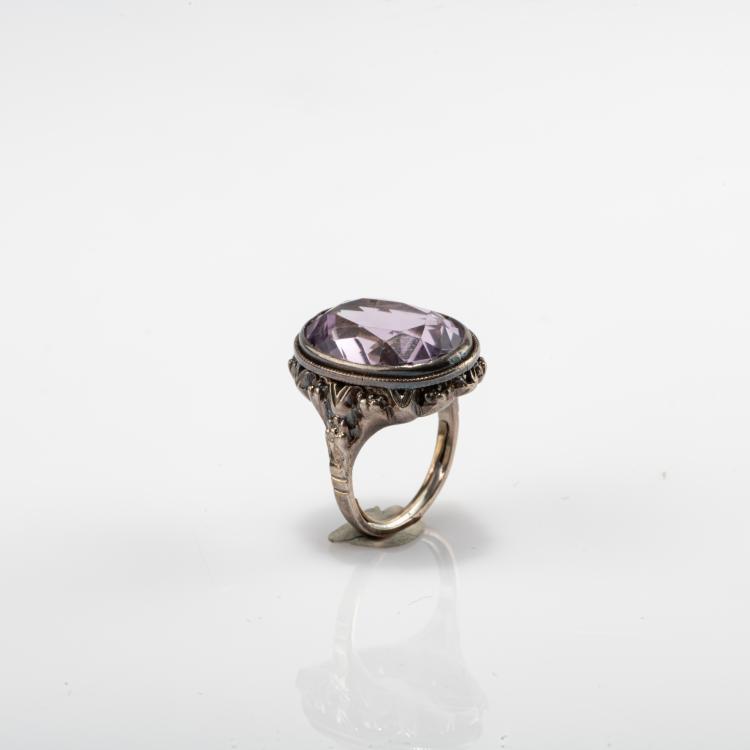 Bild 2 zu Objekt, Art Deco ring with amethyst, 182D 1085