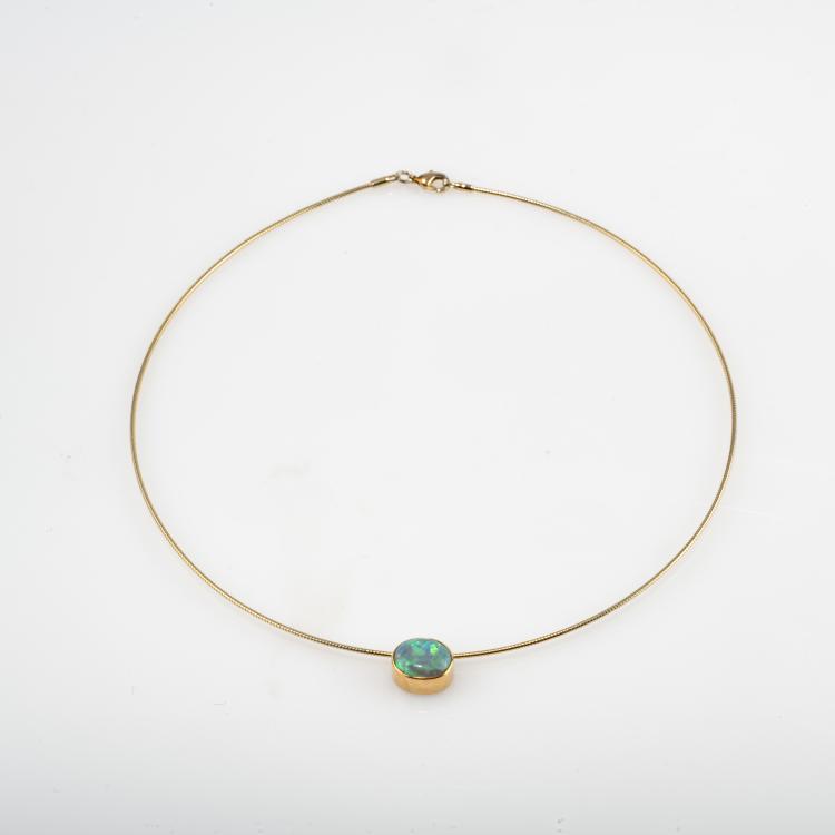 Hauptbild zu Objekt, Necklace with opal pendant, 182D 1127