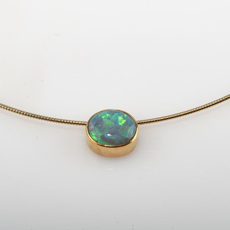 Bild 1 zu Objekt, Necklace with opal pendant, 182D 1127