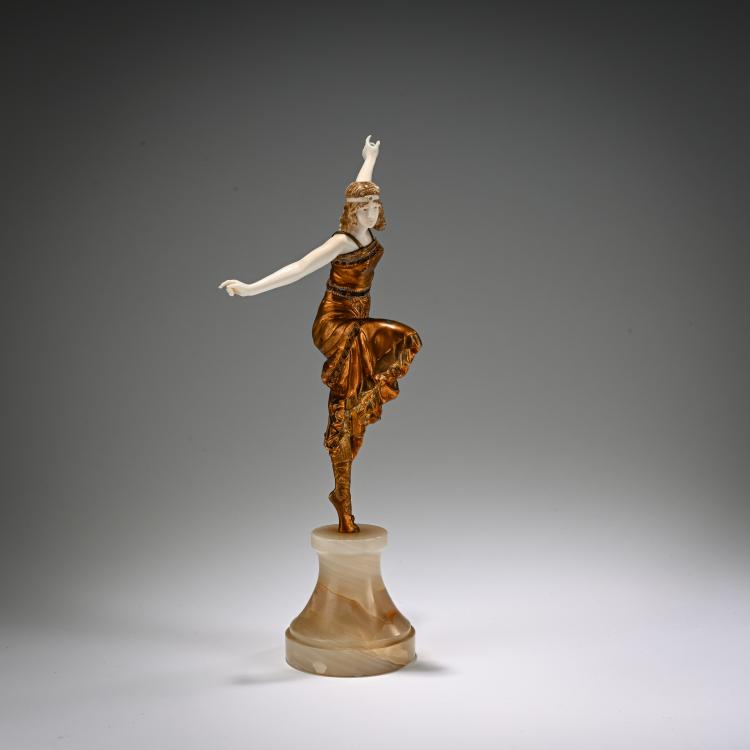 Bild 1 zu Objekt, Chryselephantine figure 'Russian Dancer', 1920s, Paul Philippe, 182A 284