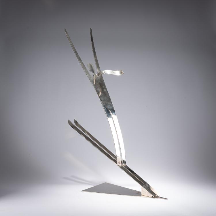 Bild 1 zu Objekt, Metal figure 'Ski jumper', c. 1960,  Hagenauer, Hagenauer, Wien / Vienna, 182A 270